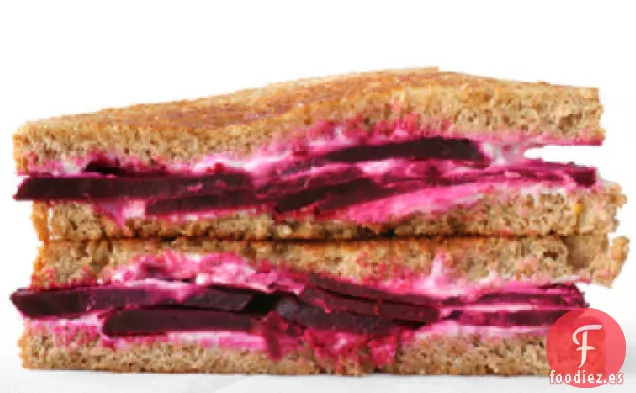 Receta de Remolacha Asada y Queso Chèvre a la parrilla