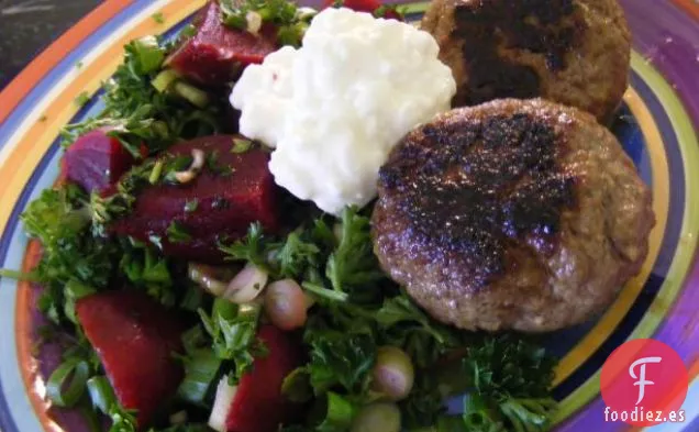 Rissoles de Ternera y Ensalada de Remolacha (Dieta Maravilla de 21 Días: Día 11)