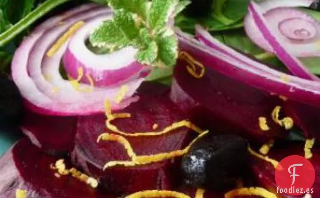 Ensalada de Remolacha Con Limón, Cilantro y Menta