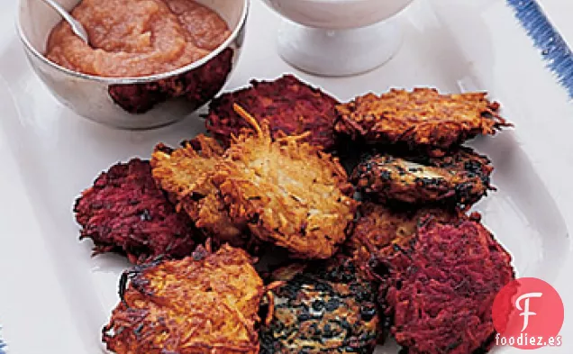 Latkes de Zanahoria y Remolacha