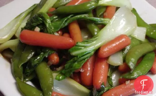 Verduras Salteadas para Bebés en Salsa de Ostras