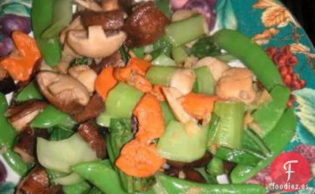 Salteado de Vieira y Shiitake
