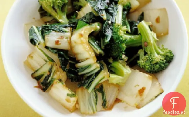 Col China salteada y Brócoli