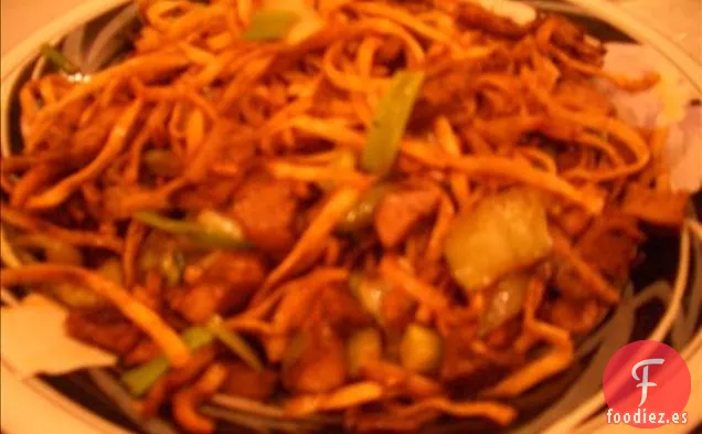 Frijoles Monggo y Pechay de Filipinas (Frijoles Mungo y Bok Choi)