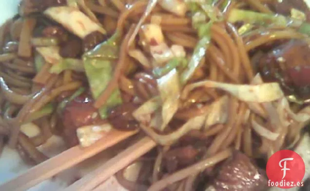 Fideos de Pollo con Sésamo al Horno