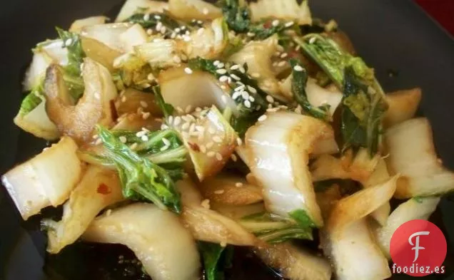 Bok Choy Salteado y Frito