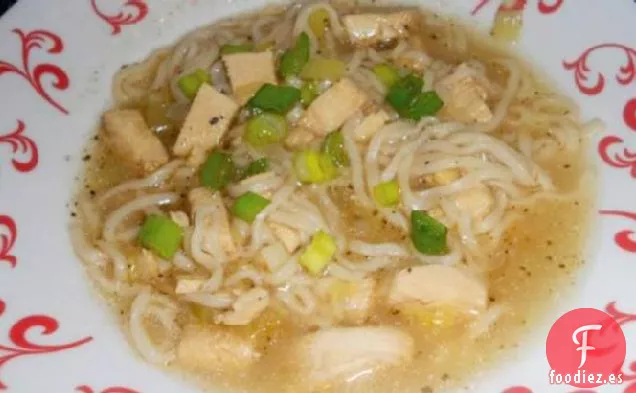 Sopa de Pollo Oriental