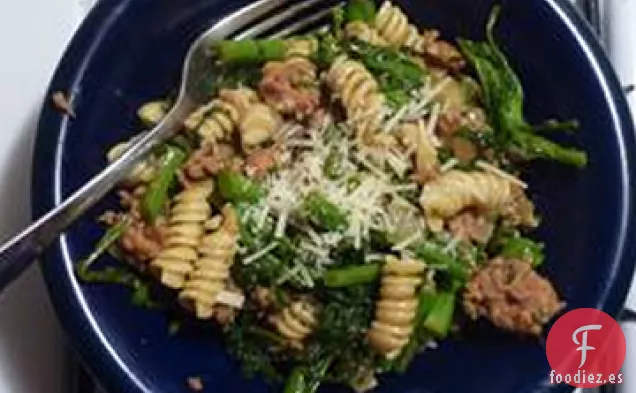 Pasta Rabe de Chorizo y Brócoli