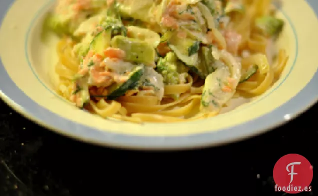 Linguini Con Coles De Bruselas