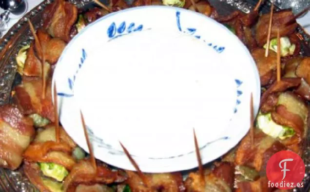 Coles de Bruselas Envueltas en Tocino