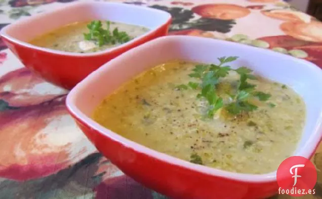 Crema de Col de Bruselas Sopa de Ajo Asado