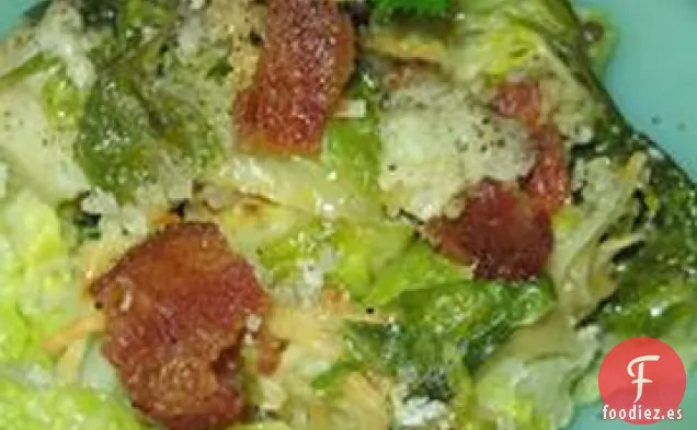 Coles de Bruselas Gratinadas