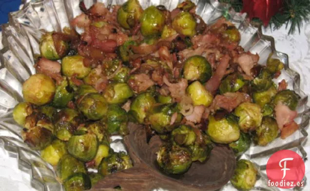 Coles De Bruselas De Arce Con Tocino