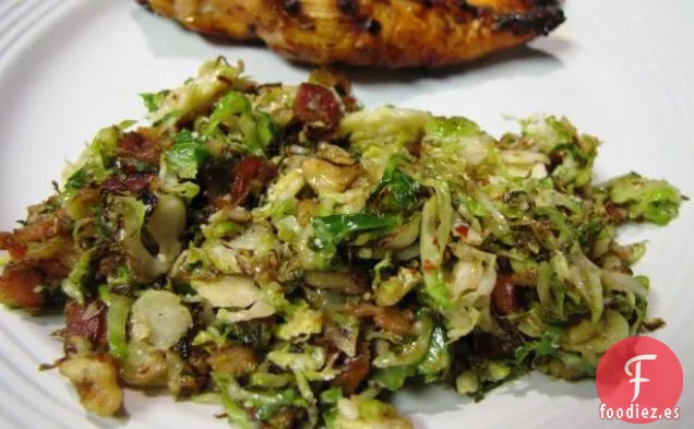Coles De Bruselas Afeitadas Con Panceta