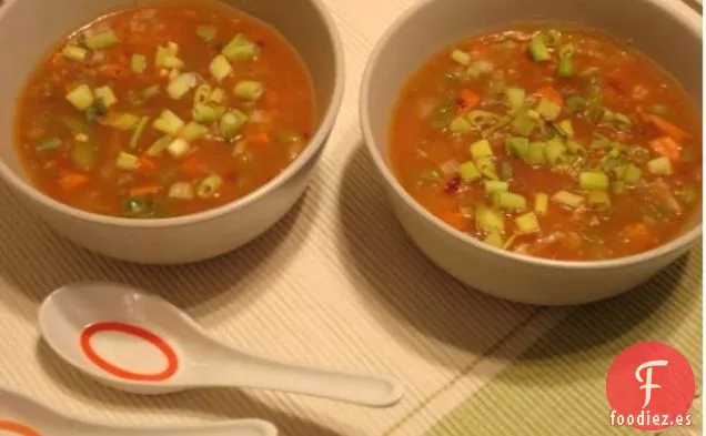Sopa de Manchú Vegetariana