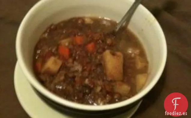 Sopa de Lentejas de Ternera Crock Pot