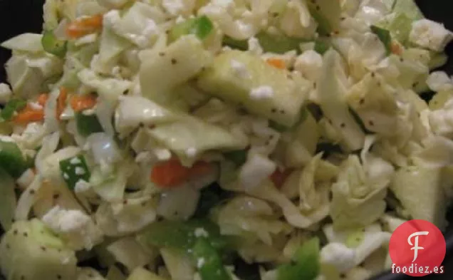 Ensalada de Col Con Manzanas y Queso Feta