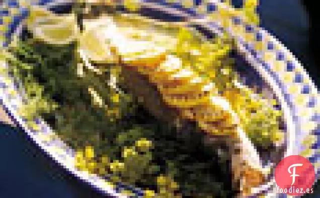 Lubina Rayada a la Parrilla con Limón e Hinojo