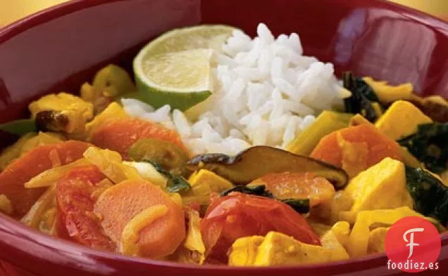 Olla Caliente de Verduras de Tofu