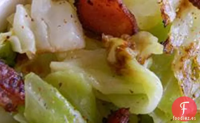 Col Irlandesa Frita con Tocino