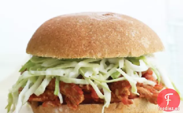 Sándwiches de Cerdo Desmenuzados Más Ligeros