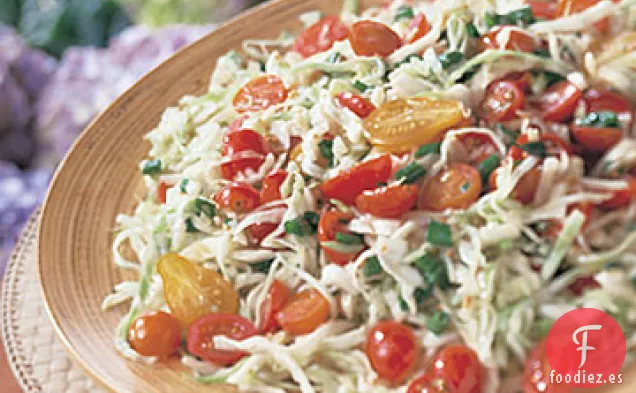 Repollo y Ensalada de Tomate con Vinagreta de Jerez y Mostaza