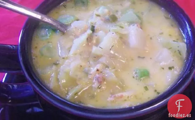 Sopa De Repollo Con Queso