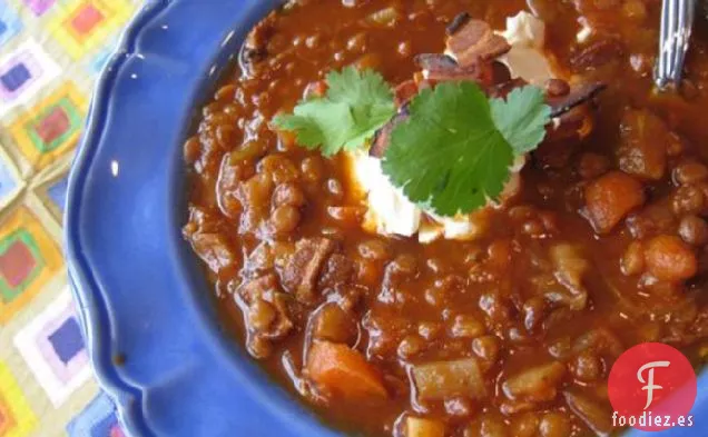 Sopa De Lentejas Con Tocino - Sin Gluten Recetas