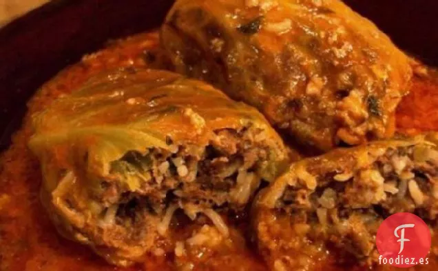 Rollos De Col Con Carne De Res