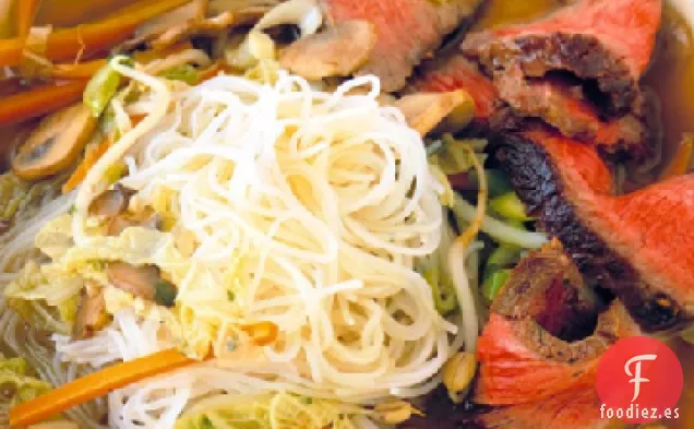 Sopa de Ternera y Fideos a Fuego Lento