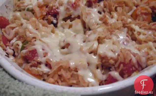Cazuela de Arroz con Repollo Sin Grasa