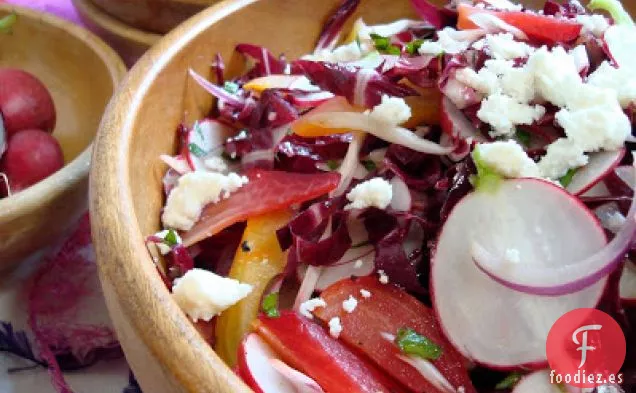 Ensalada De Remolacha Asada Y Achicoria