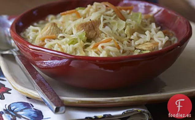 Sopa de Fideos de Pollo Más Rápida