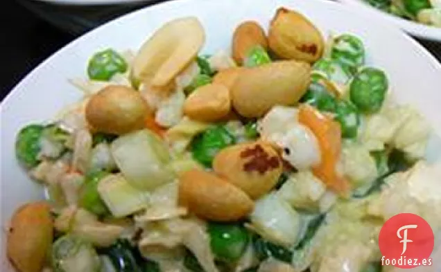 Ensalada de col con Guisantes