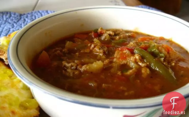 Sopa de Carne Vegetal que Calienta el Alma