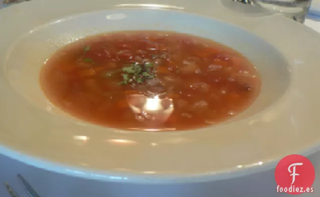 Sopa de Frijoles Toscanos