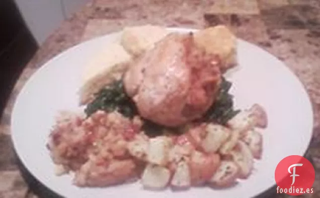 Pechuga de Pollo Rellena con Glaseado de Ciruela