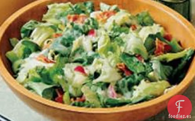 Verduras con Aderezo de Tocino Caliente