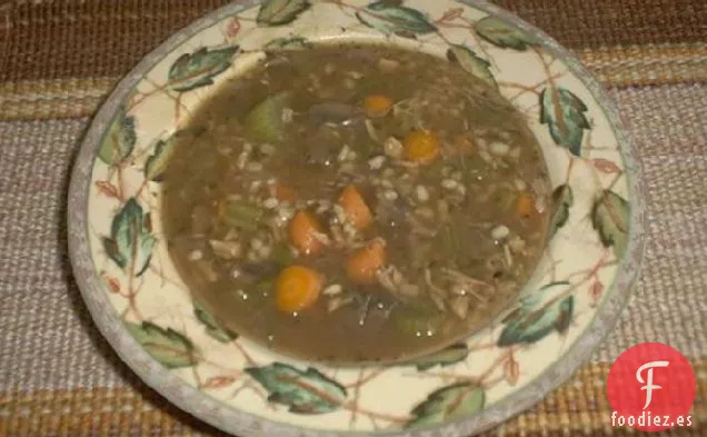 Sopa de Pavo y Cebada