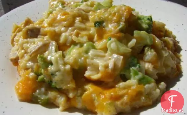 Cazuela de Arroz con Brócoli con Queso de Mamá