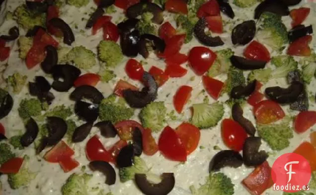 Aperitivo de Pizza de Verduras Frescas