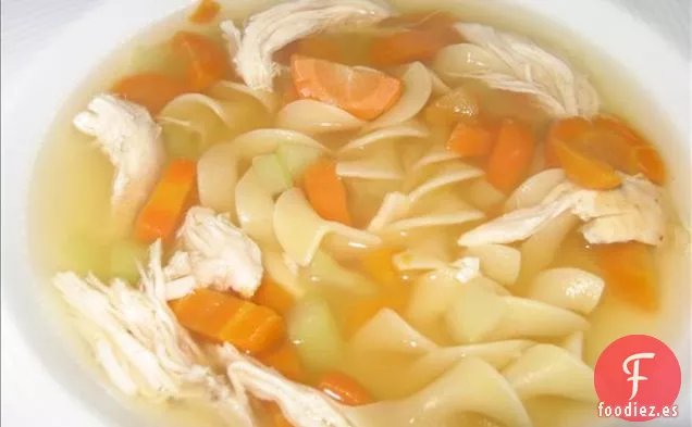Sopa de Pollo y Limón con Arroz y Verduras