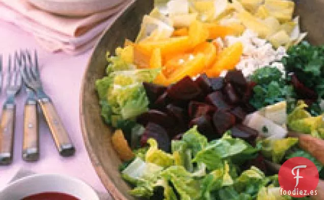 Ensalada De Remolacha, Escarola Y Naranja