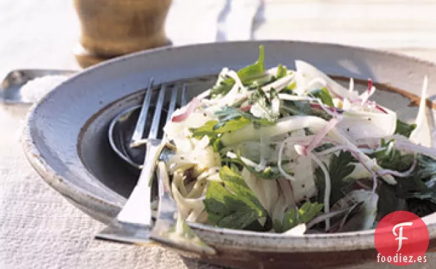 Ensalada de Hinojo, Cebolla Roja y Perejil