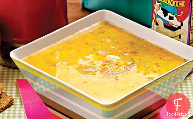 Sopa de Patata, Frijoles y Yogur