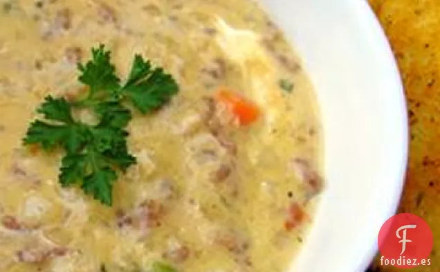 Sopa de Hamburguesa con Queso I