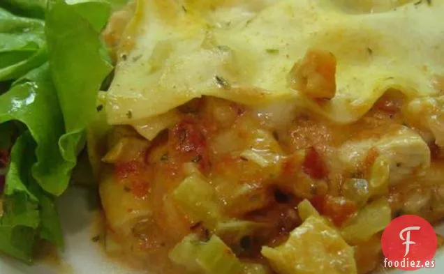Lasaña de Pollo Cremosa