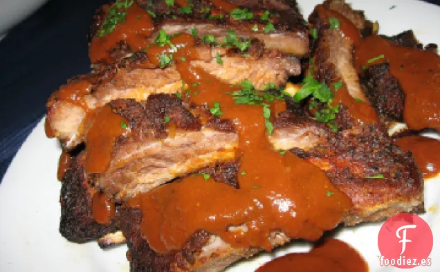 Costilla y salsa de la abuela (Cerdo)