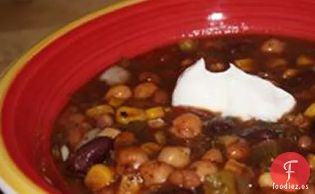 Chili Vegetariano de Cocción Lenta de la Abuela