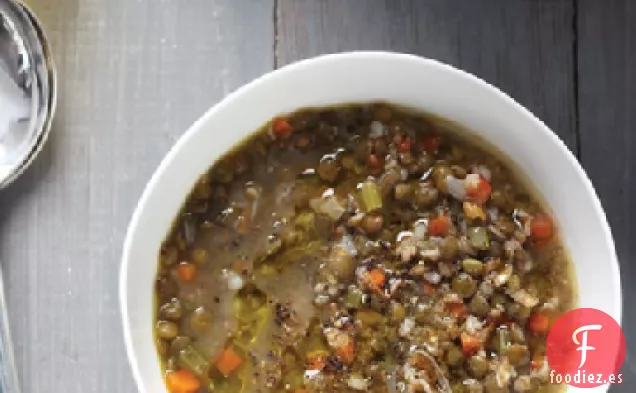 Sopa de Lentejas y Bulgur